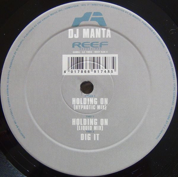 DJ Manta : Holding On (12")