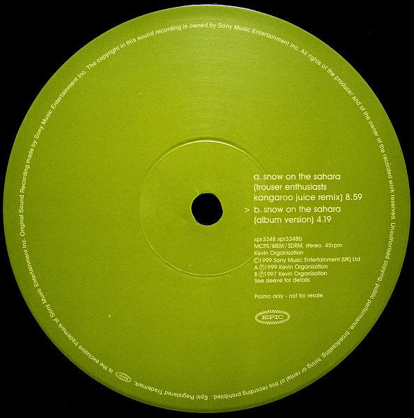 Anggun : Snow On The Sahara (12", Promo)