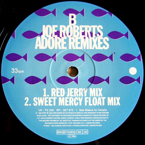 Joe Roberts : Adore (12")