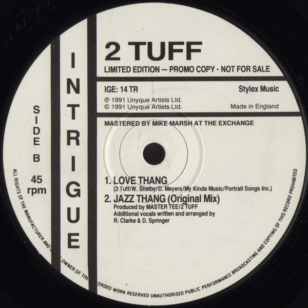 2 Tuff : Jazz Thang (Remixes) (12", Ltd, Promo)