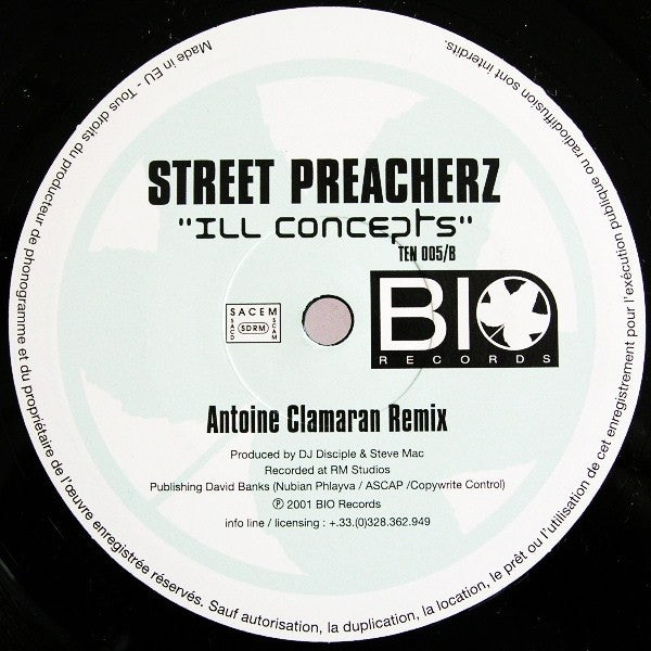 The Street Preacherz : Ill Concepts (12")