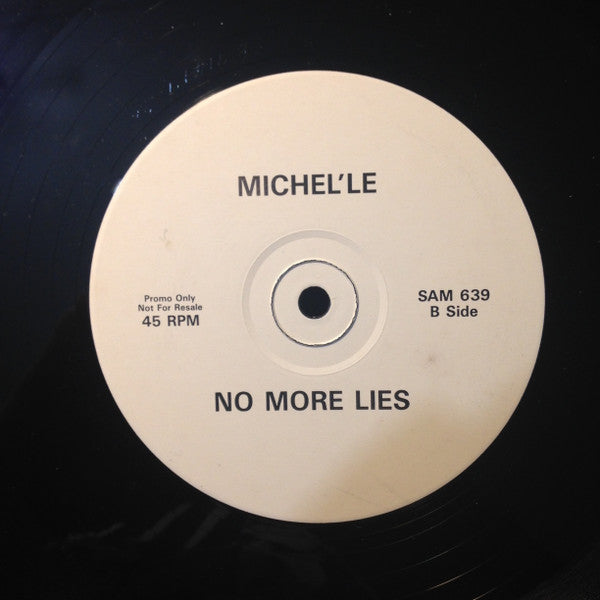 Michel'Le : No More Lies (12", Single, Promo)