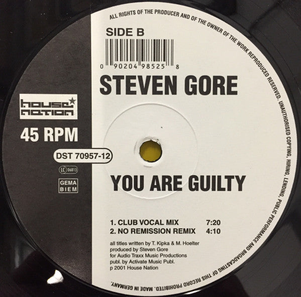 Steven Gore : She... (12")