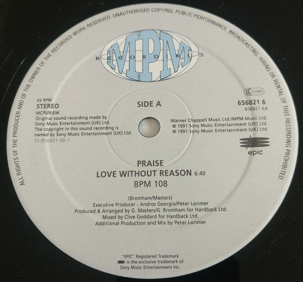 Praise : Love Without Reason (12")