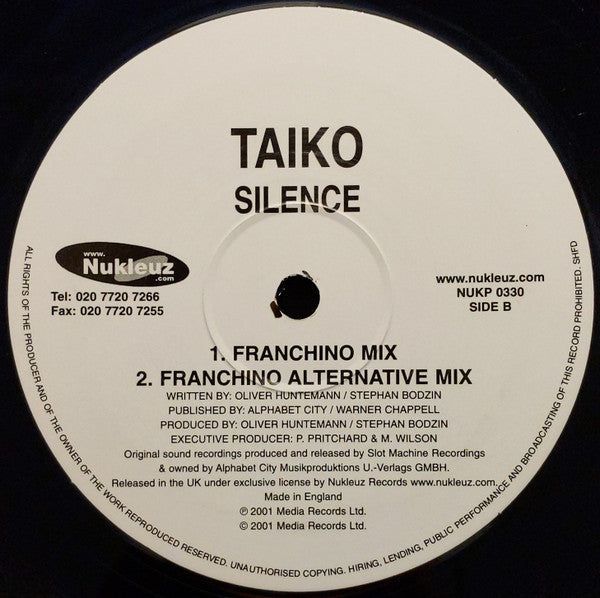 Taiko : Silence (12")