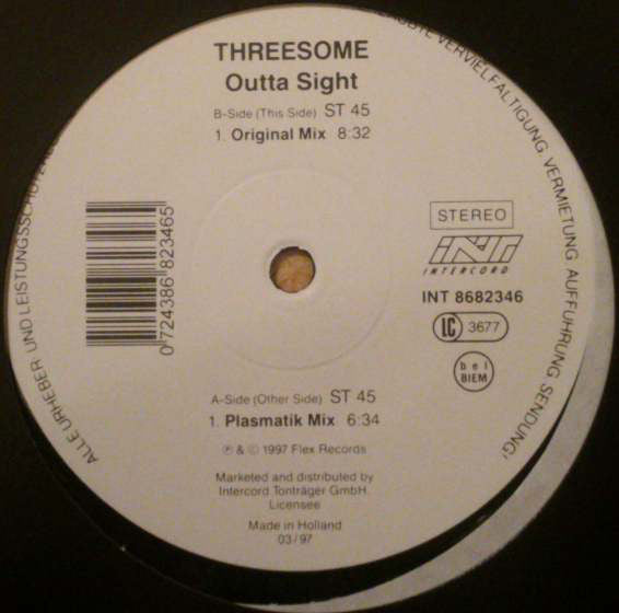 Threesome (3) : Outta Sight (12")