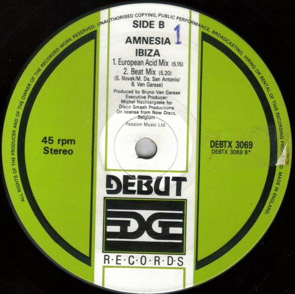 Amnesia : Ibiza (12")