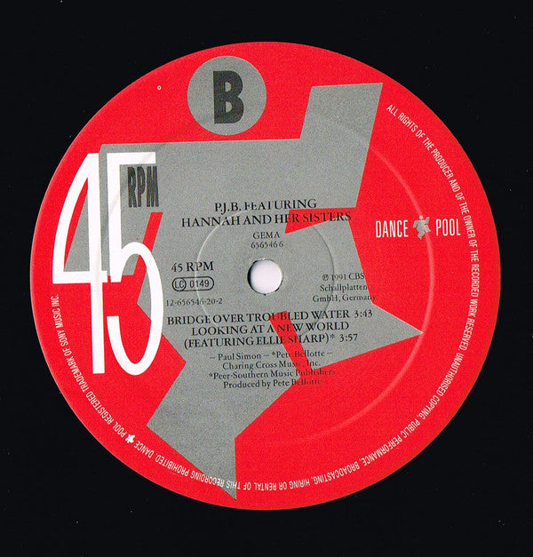 Pete Bellotte Featuring Hannah & Her Sisters : Bridge Over Troubled Water (12", Maxi)