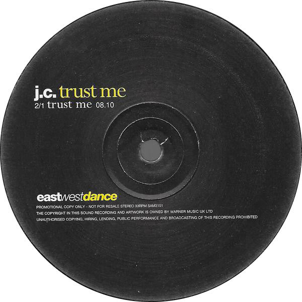 J.C. : So Hot / Trust Me (12", Promo)