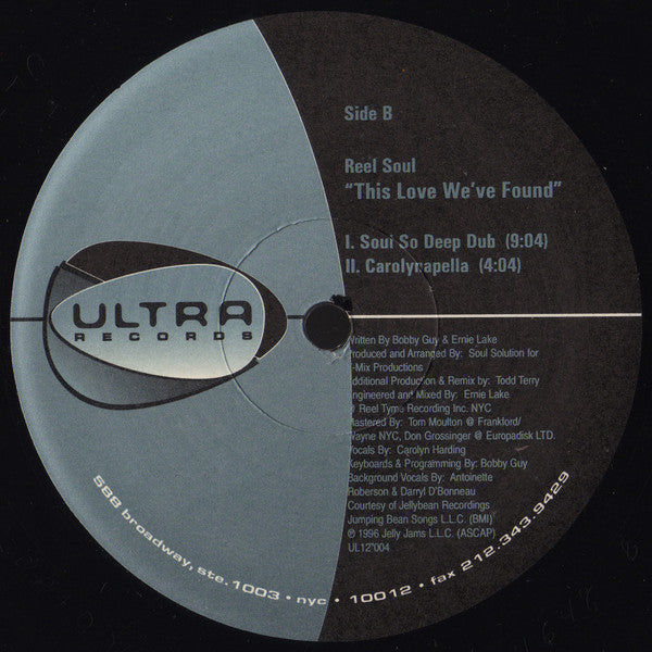 Reel Soul Featuring Carolyn Harding : This Love We've Found (12")