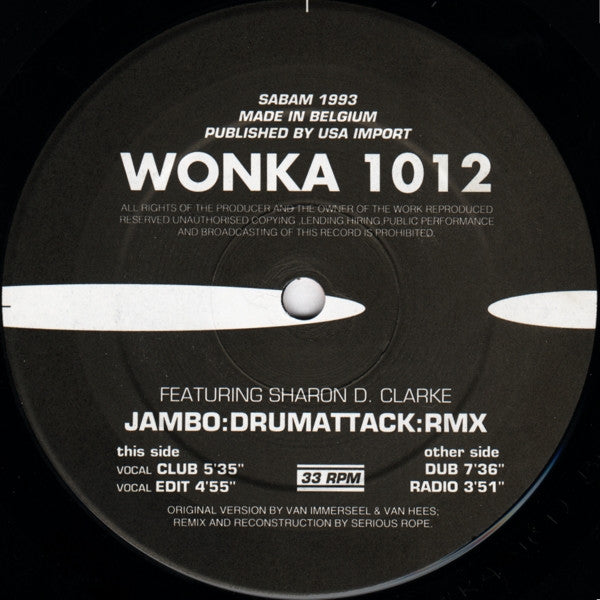 Jambo! : Drum Attack (Serious Rope Remixes) (12")