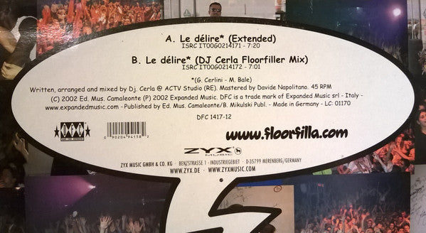 Floorfilla : Le Délire (12")