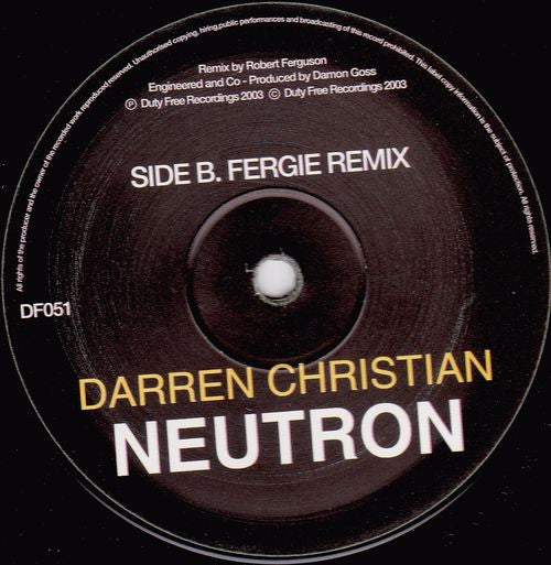 Darren Christian : Neutron (12")