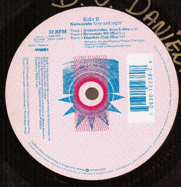 Novecento : Day And Night (12")