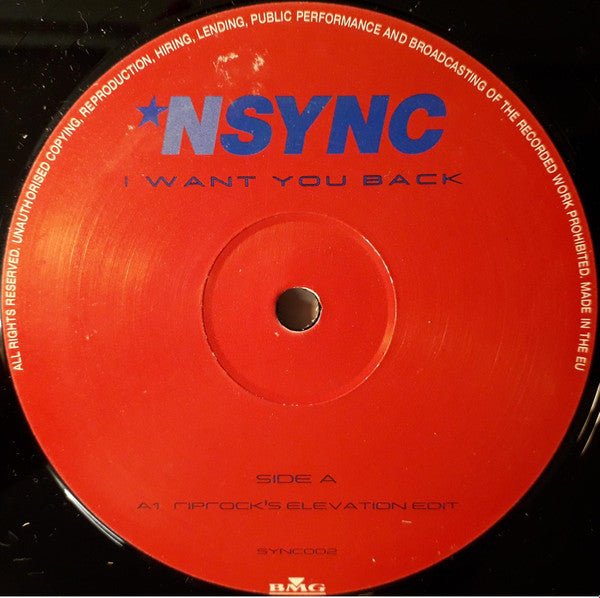 'N Sync* : I Want You Back (12", Promo)