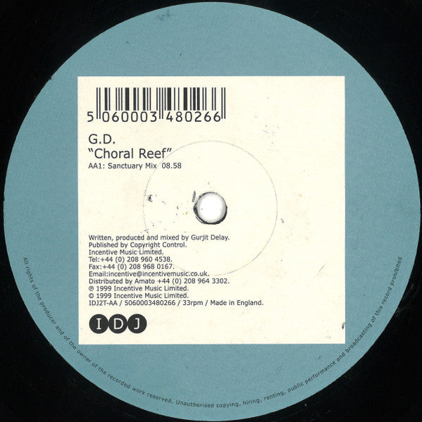 G.D.* : Choral Reef (12")