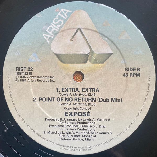 Exposé : Point Of No Return (12")