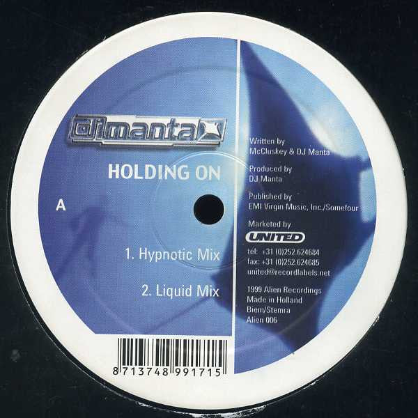 DJ Manta : Holding On (12")