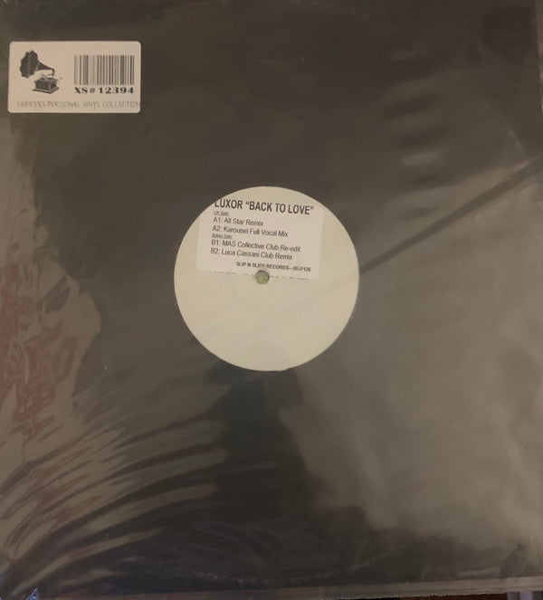 Luxor (2) : Back To Love (Remixes) (12", Promo)