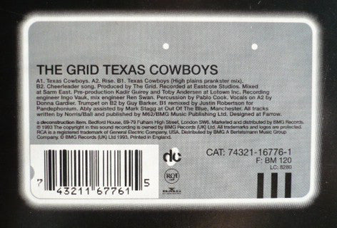 The Grid : Texas Cowboys (12", Single)