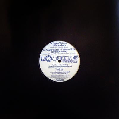 Sasha Vicious : U Wanna Rock (12")