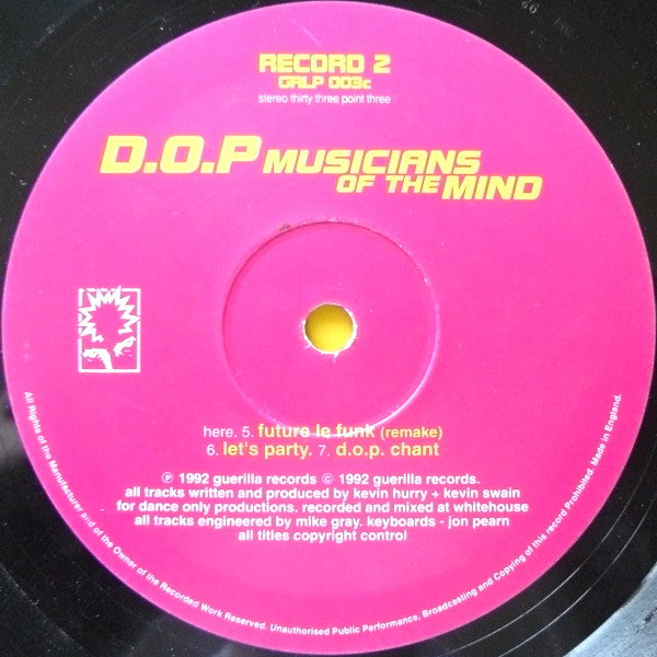 D.O.P* : Musicians Of The Mind (2xLP, Album)