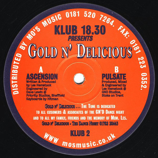 Gold n' Delicious* : Ascension / Pulsate (12")