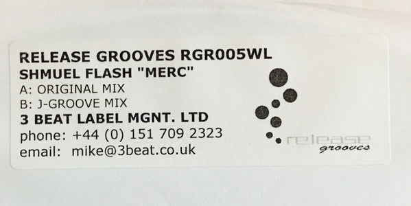 Shmuel Flash : Merc (12", Promo, W/Lbl)