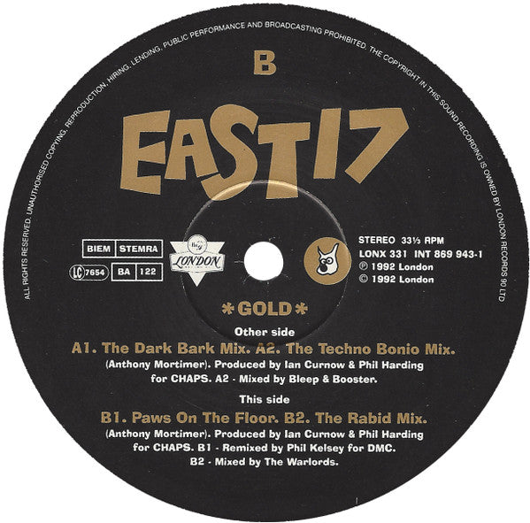 East 17 : Gold (12")