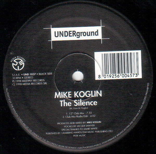 Mike Koglin : The Silence (12")