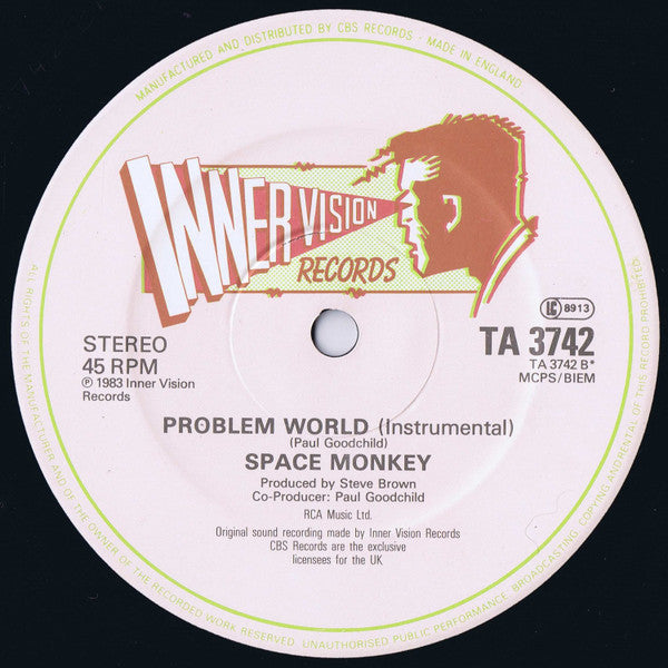 Space Monkey (3) : Can't Stop Running (12", Single)