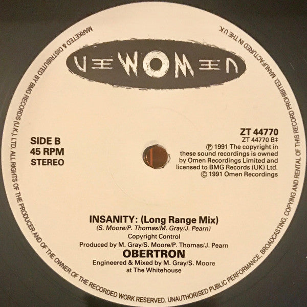 Obertron : Insanity (12")