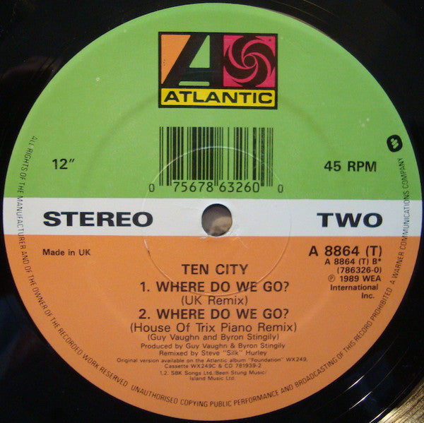 Ten City : Where Do We Go? (12", Maxi)