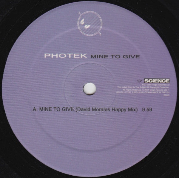 Photek : Mine To Give (12")