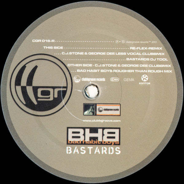 Bad Habit Boys : Bastards (Remixes) (12")