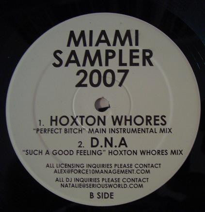 Hoxton Whores, D.N.A (3) : Miami Sampler 2007 (12", Smplr)