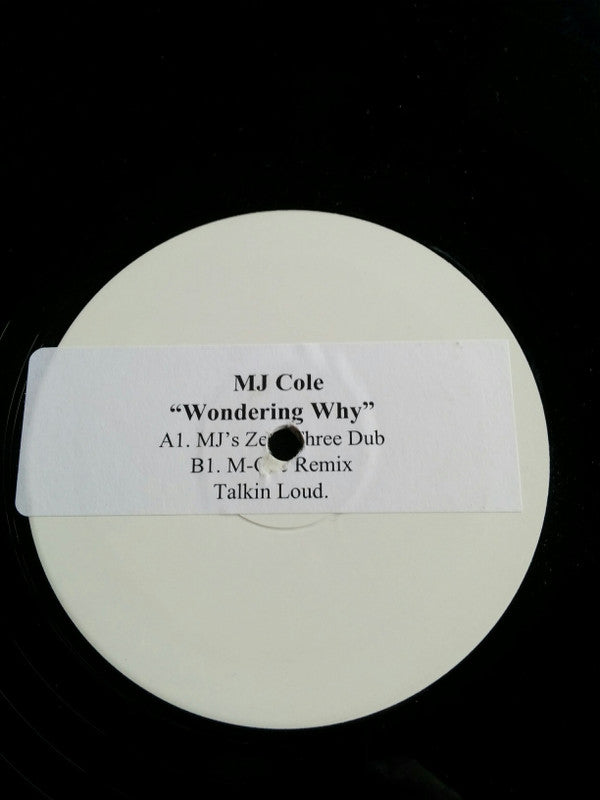 MJ Cole : Wondering Why (12", W/Lbl, Sti)