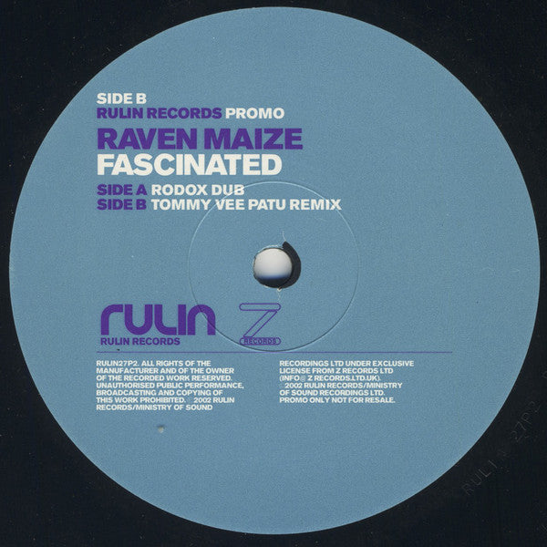 Raven Maize : Fascinated (12", Promo)