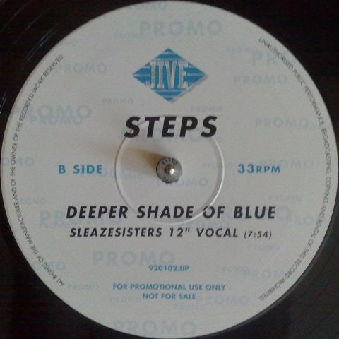 Steps : Deeper Shade Of Blue (12", Promo)