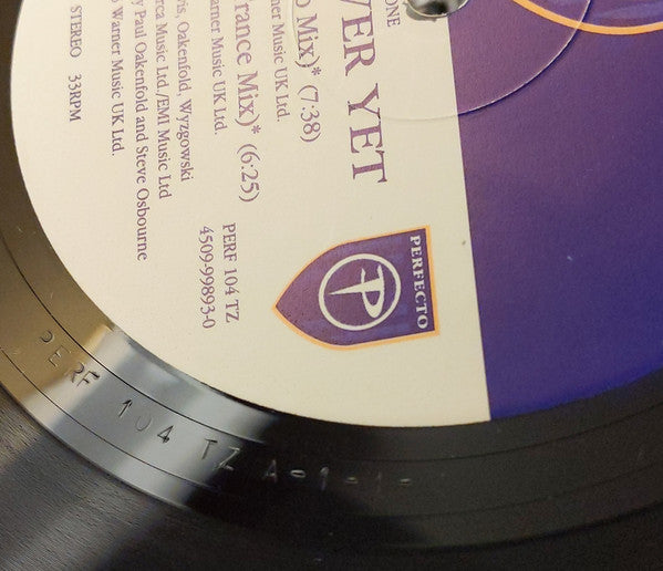 Grace : Not Over Yet (Paul Oakenfold / Dancing Divaz Remixes) (12", EMI)