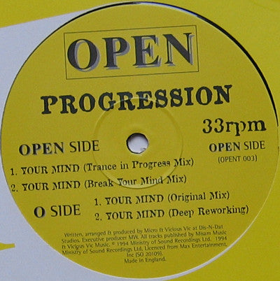 Progression : Your Mind (12")