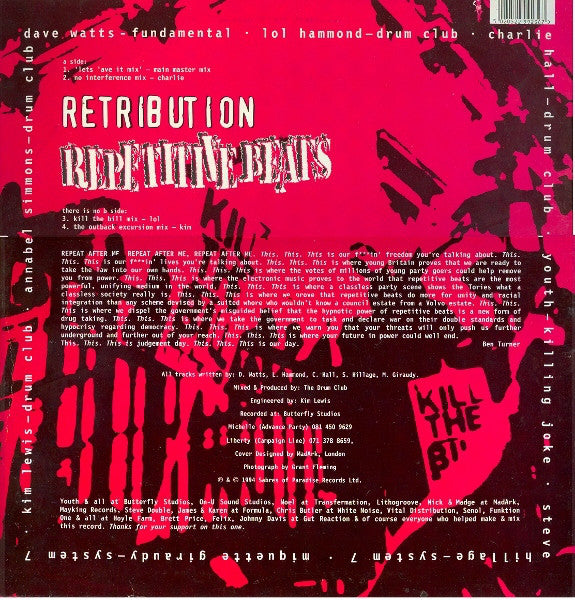 Retribution : Repetitive Beats (12")