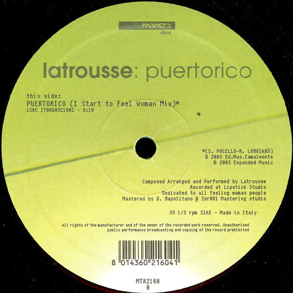 Latrousse : Puertorico (12")