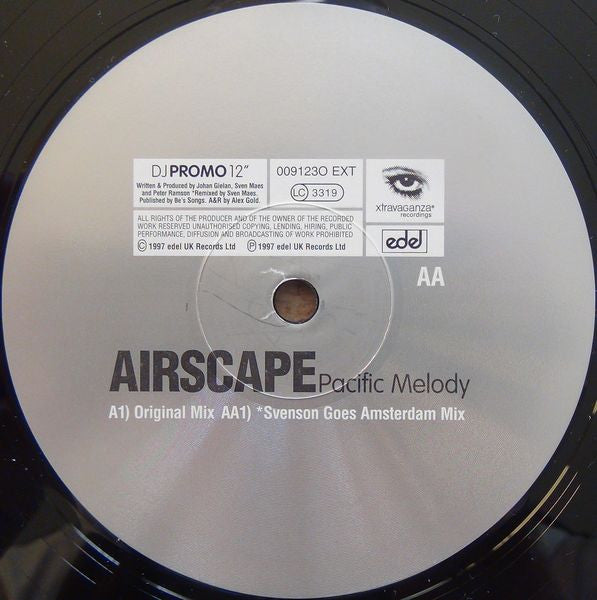 Airscape : Pacific Melody (12", Promo)