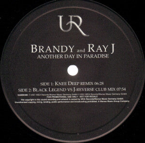 Brandy (2) And Ray J : Another Day In Paradise (12", Promo)