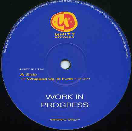 Work In Progress : Whipped Up To Funk (12", Promo)