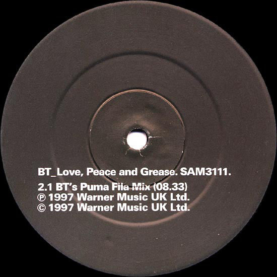 BT : Love, Peace And Grease - Issue 1.0_Love (12", Promo)