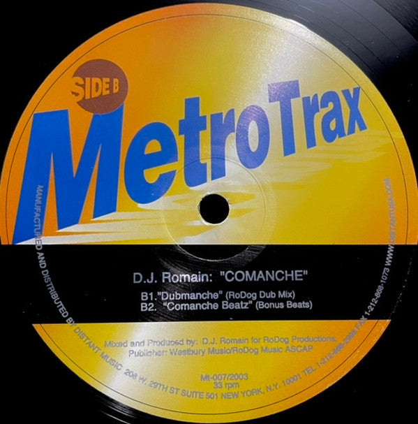 DJ Romain : Comanche (12")