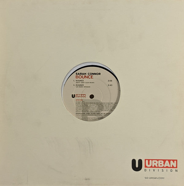 Sarah Connor : Bounce (12", Promo)