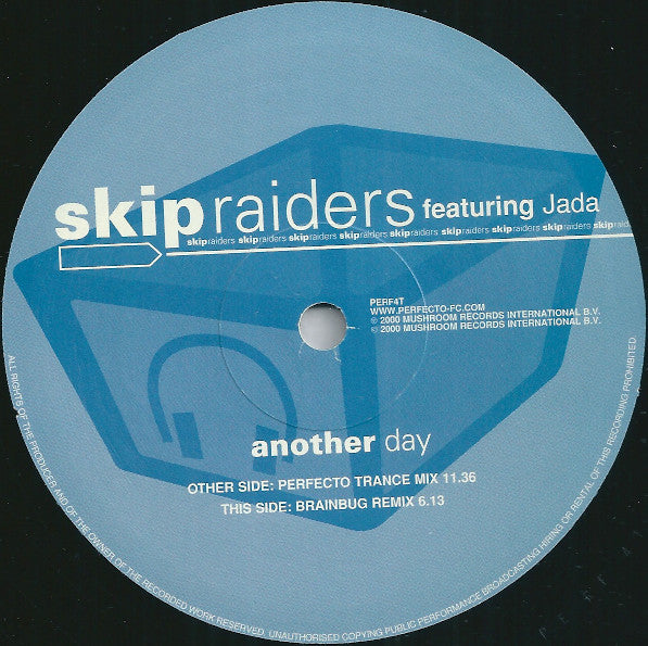 Skip Raiders Featuring Jada (7) : Another Day (12")